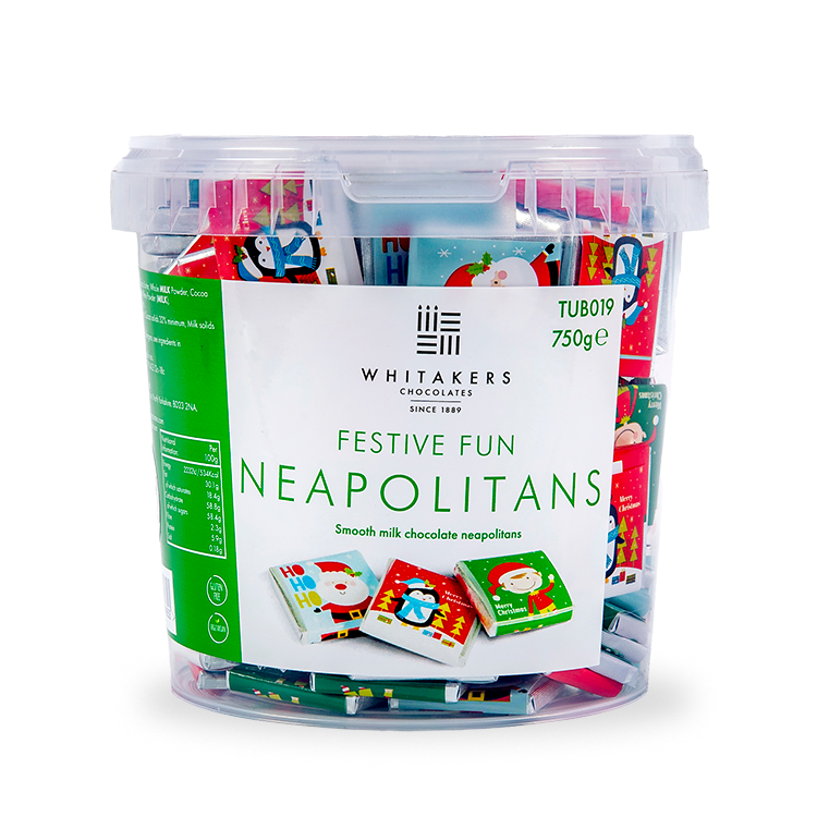 Whitakers Christmas Fun Chocolate Neapolitans - 750g