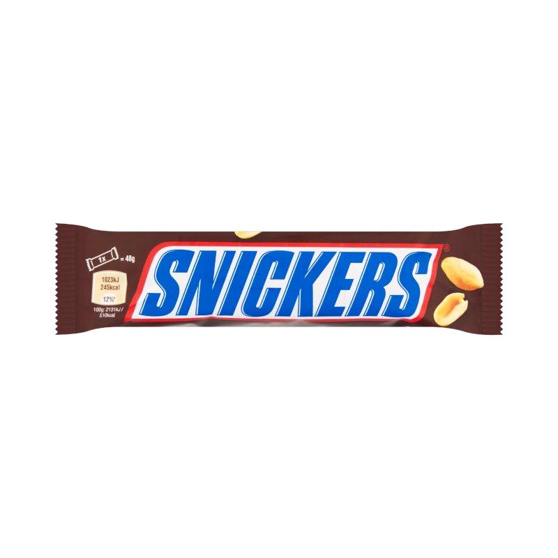 Mars Snickers Chocolate Bars 48g - 48 Count