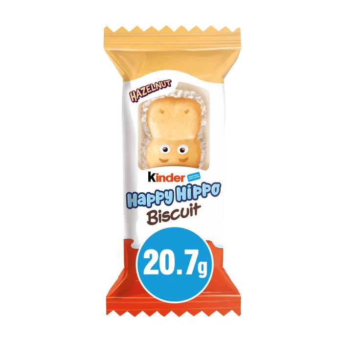 Kinder Happy Hippo Hazelnut Biscuit 20.7g - 28 Count