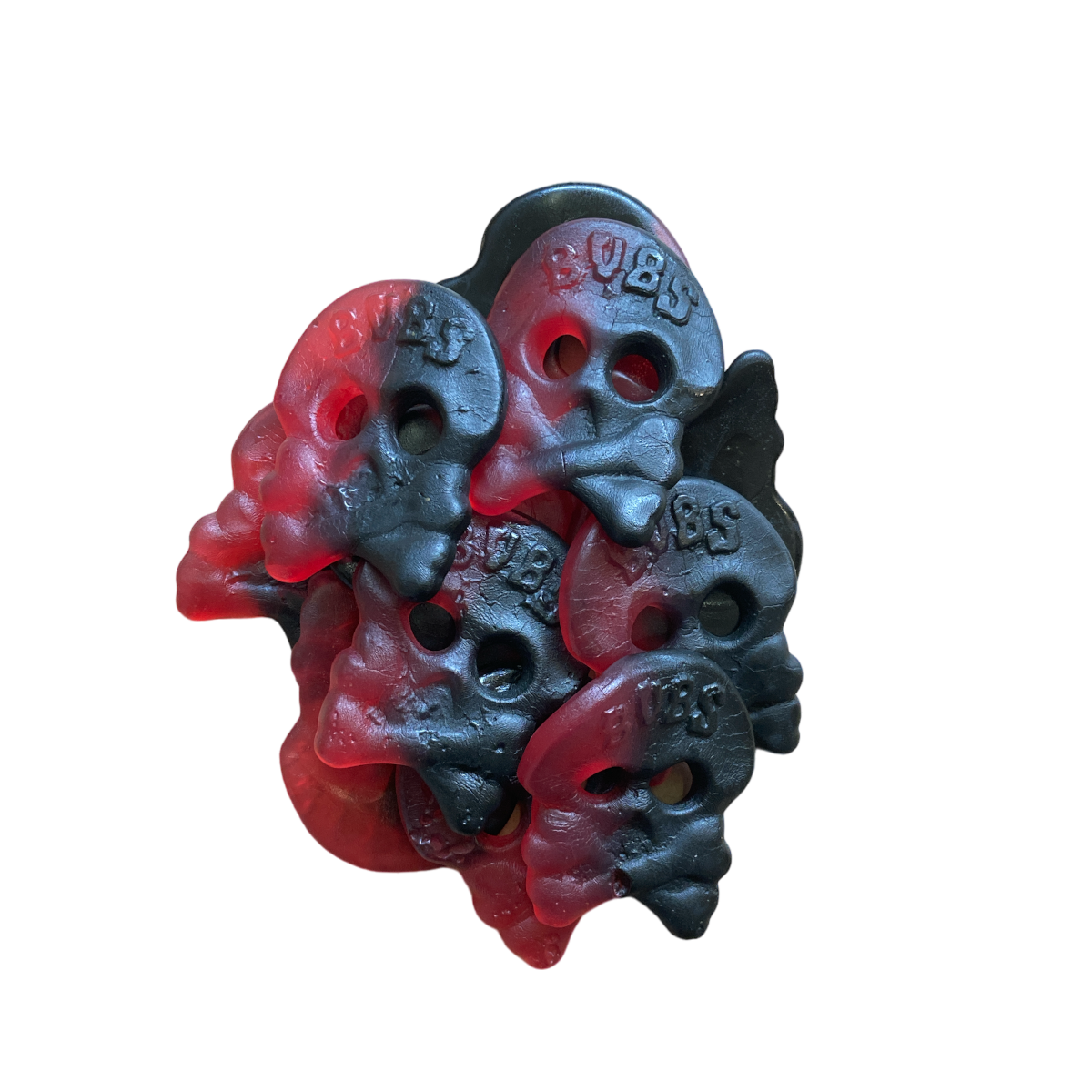 Bubs Vegan Large Liquorice & Raspberry Skulls - 4kg