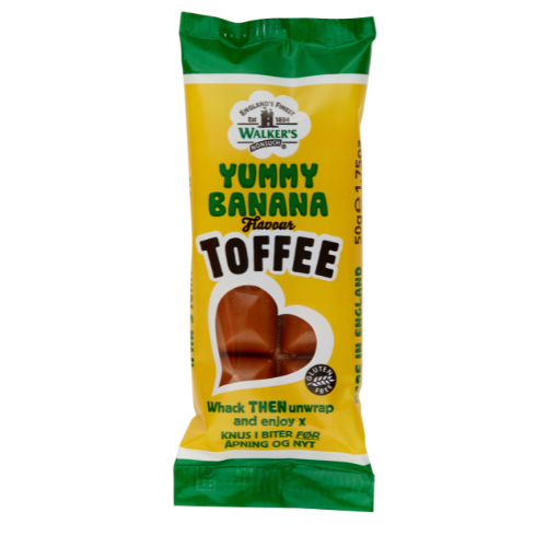 Walkers Banana Toffee - 24 x 50g