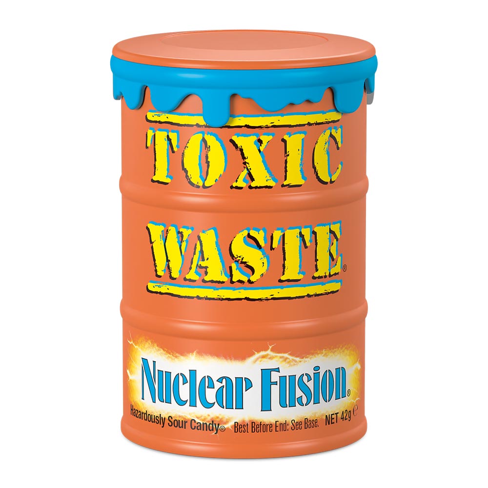 Toxic Waste Nuclear Fusion Candy Drums - 12 Count