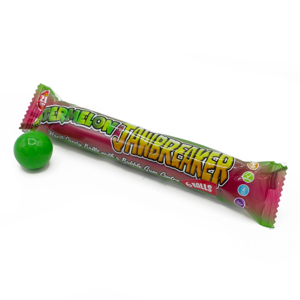 Zed Candy Watermelon 6 Ball Jawbreakers - 24 Count