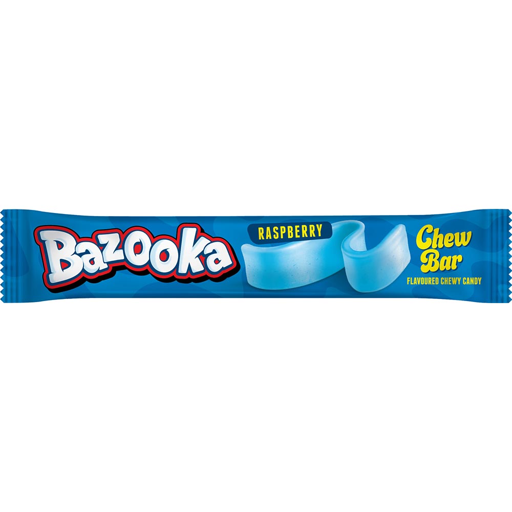 Bazooka Blue Raspberry Chew Bar 14g - 60 Count