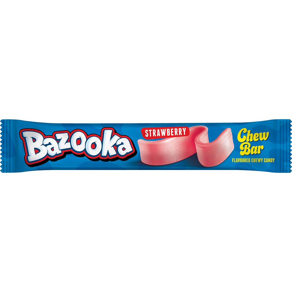 Bazooka Strawberry Chew Bar 14g - 60 Count