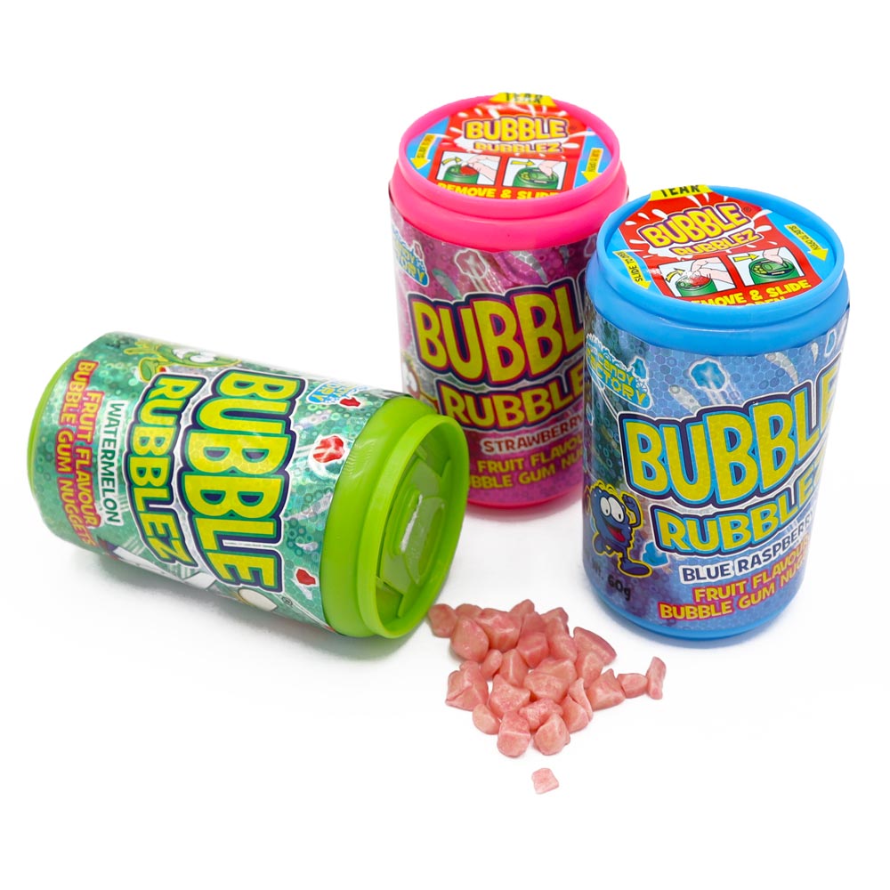 Crazy Candy Factory Bubble Rubbles - 12 Count