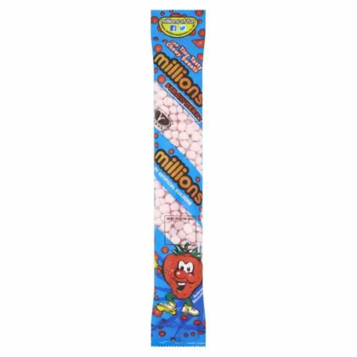 Millions Strawberry Candy Tubes - 12 Count