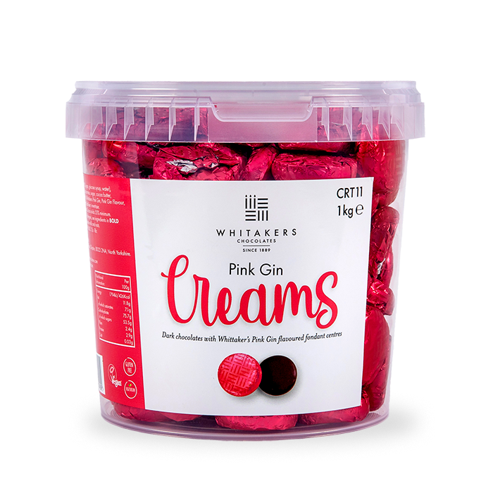 Whitakers Pink Gin Creams - 1kg