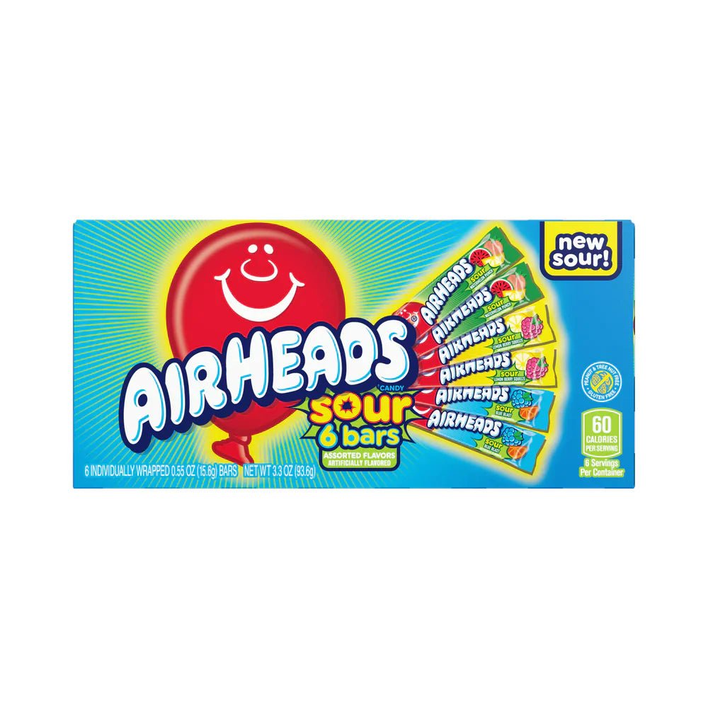 Airheads Sour Candy Theatre Boxes - 12 Count