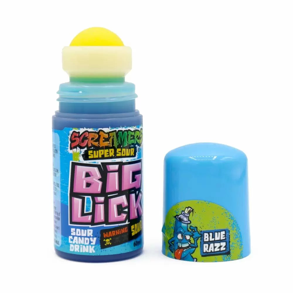 Zed Candy Screamers Blue Razz Big Lick 60ml - 12 Count