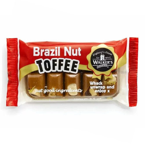 Walkers Nutty Brazil Toffee Tray - 10 Count