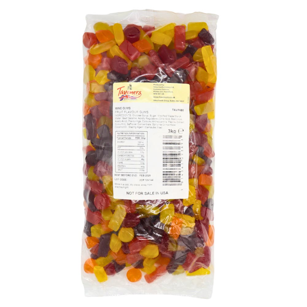 Taveners Wine Gums - 3kg