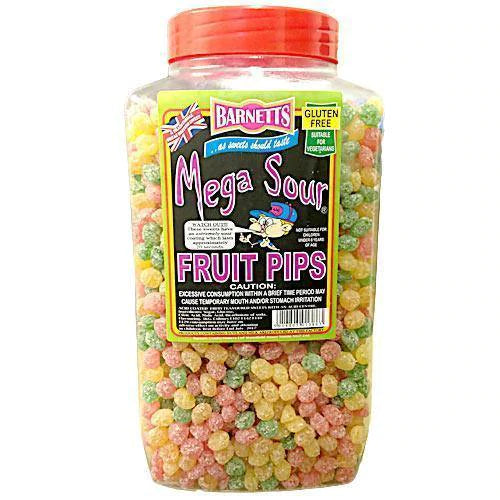 Barnetts Mega Sour Fruit Pips - 3kg