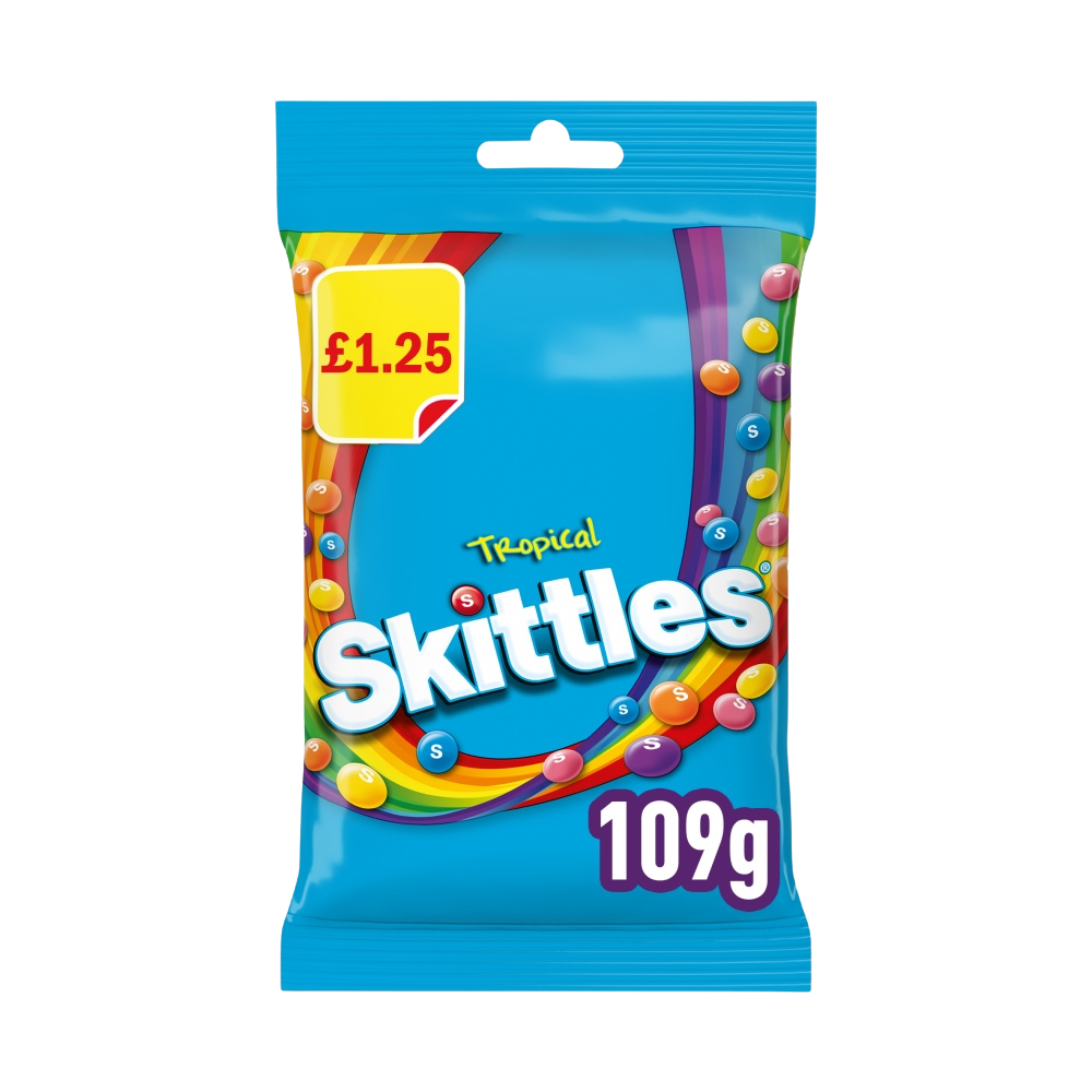 Skittles Tropical 109g Bag PMP £1.25 - 14 Count