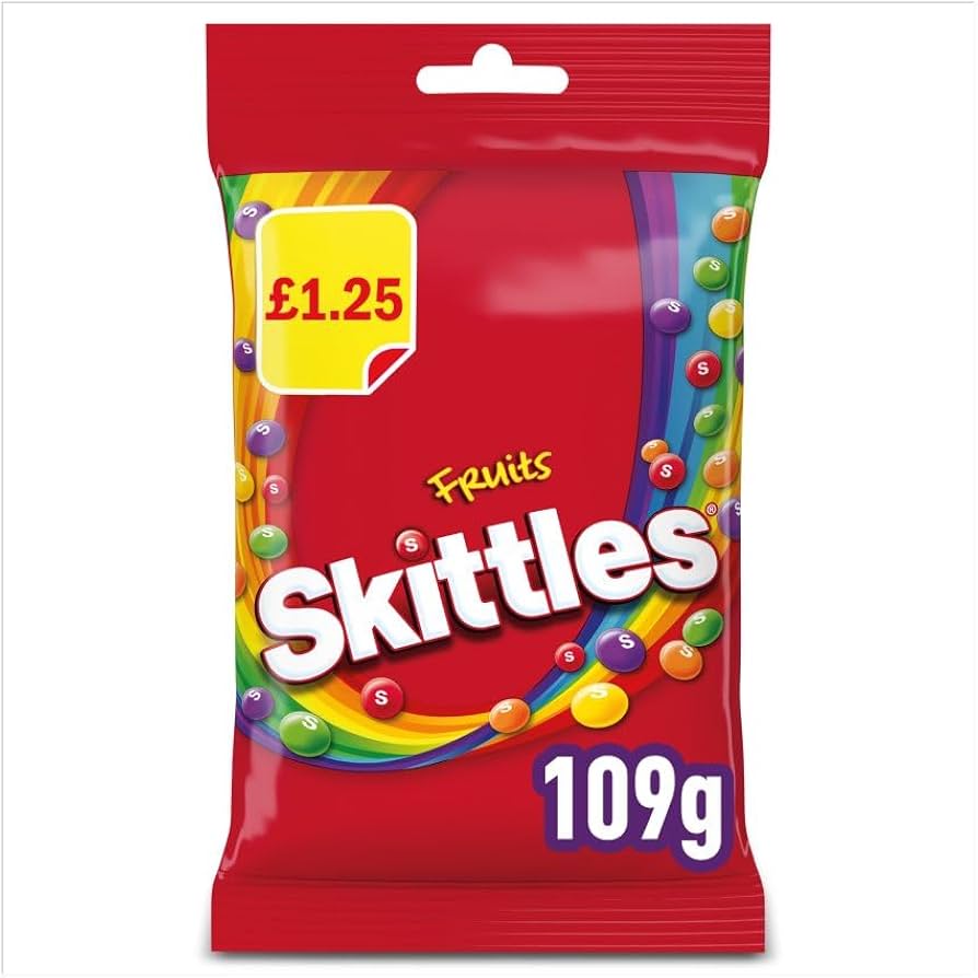 Skittles Original Fruits 109g Bag PMP £1.25 - 14 Count