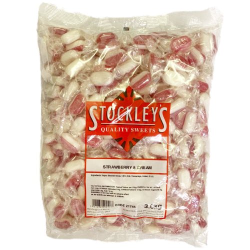 Stockleys Wrapped Strawberry & Cream - 3kg