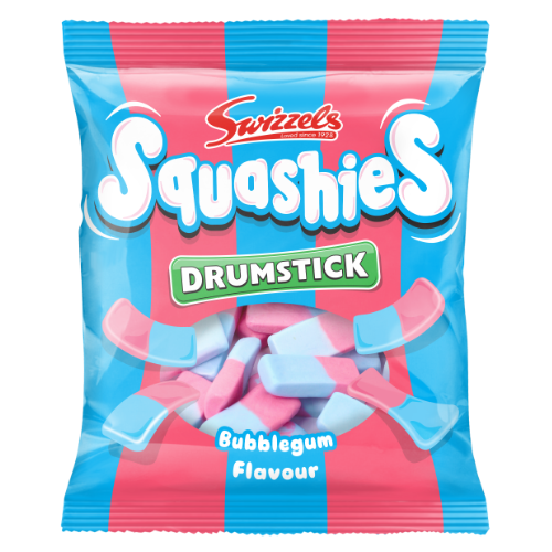 Swizzels Bubblegum Drumstick Squashies 120g - 12 Count