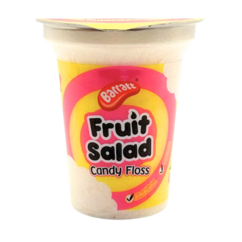 Barratt Fruit Salad Candy Floss Cups 20g - 12 Count