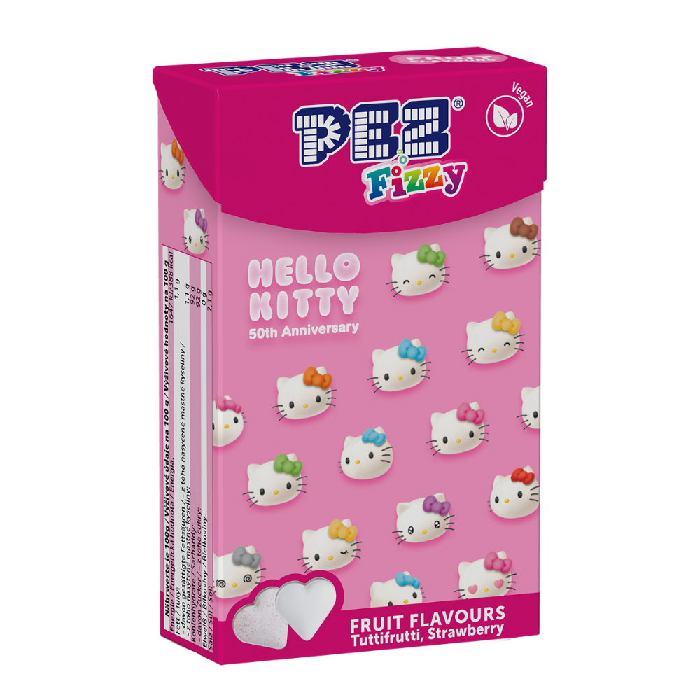 Pez Fizzy Hello Kitty Flip Top Box 30g - 24 Count