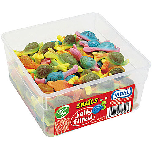 Wholesale Vidal Jelly Filled Snails - 120 Count | Bulk Wholesale Sweets