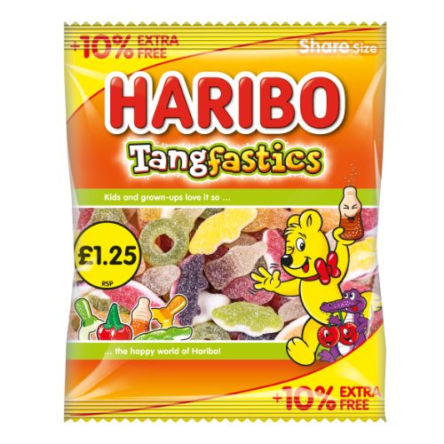 Haribo Tangfastics PM £1.25 + 10% Free - 12x154g