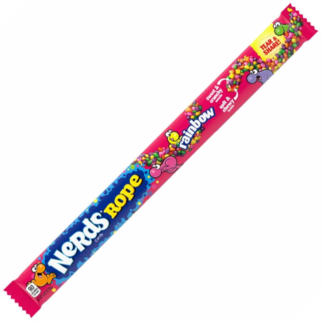Nerds Original Rainbow Candy Ropes - 24 Count