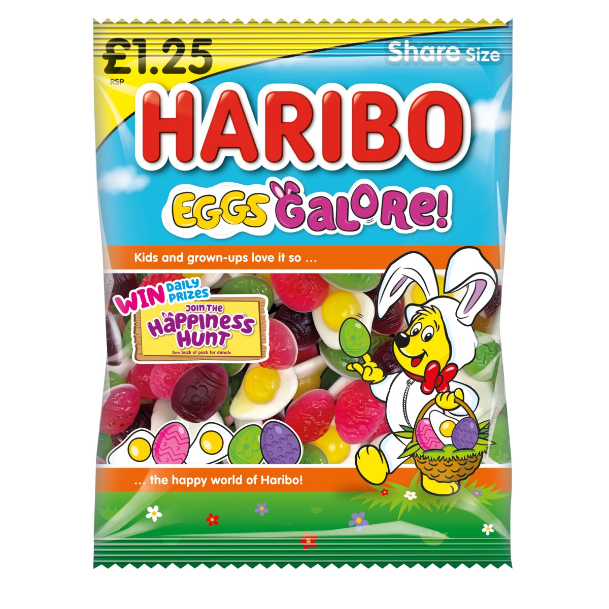 Wholesale Haribo Eggs Galore PM £1.25 Share Bags - 12 x 140g | Bulk ...