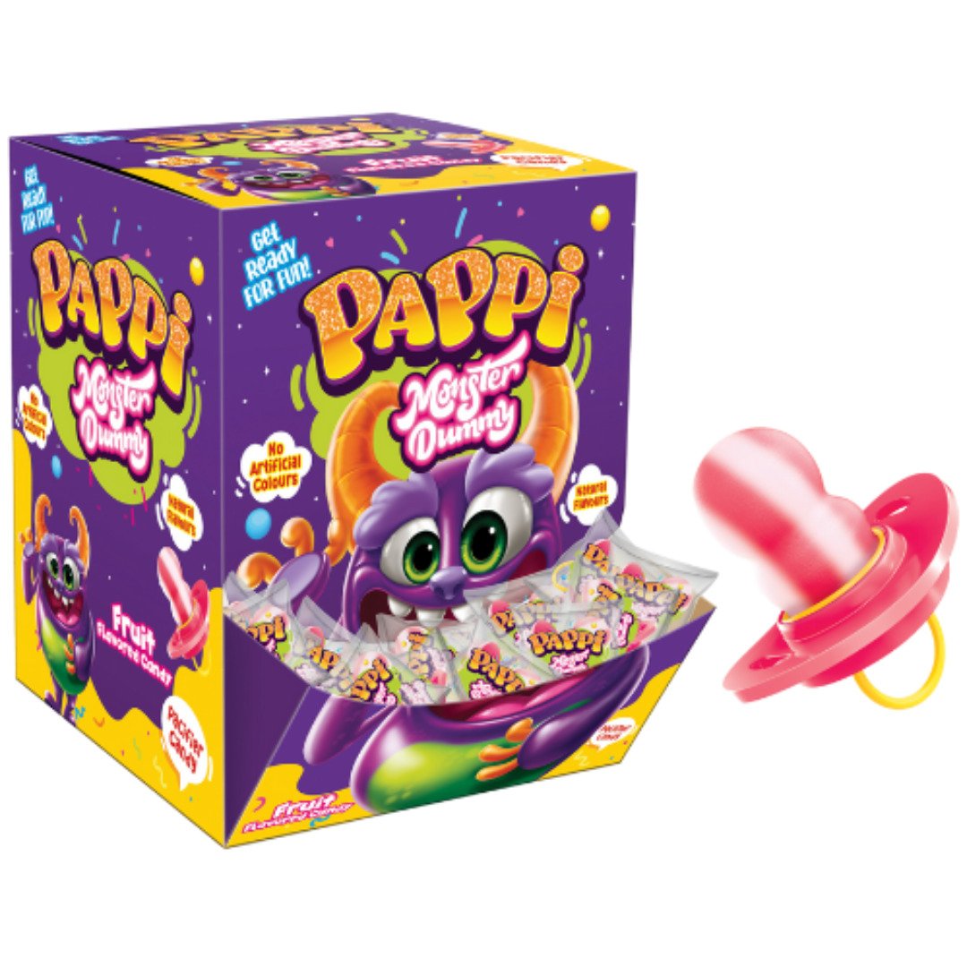 Pappi Monster Fruit Wrapped 15g Dummies - 100 Count