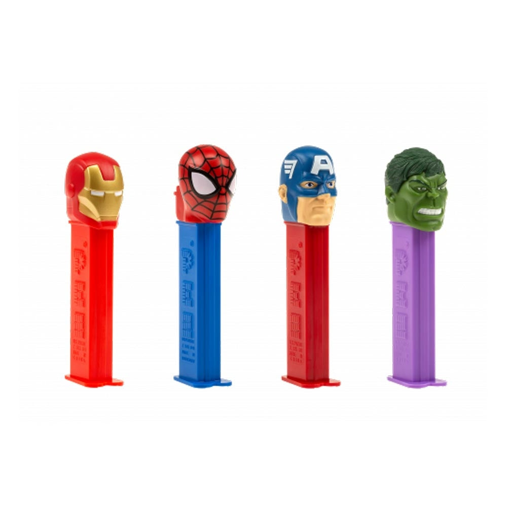 Pez Candy Marvel Dispensers - 12 Count