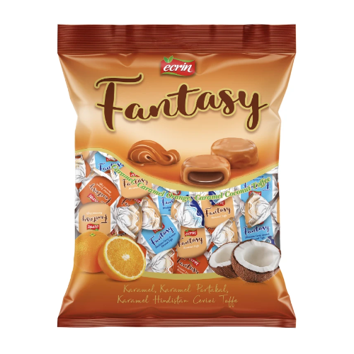 Fantasy Soft Candy Caramel Assorted Toffee 250g - 24 Count