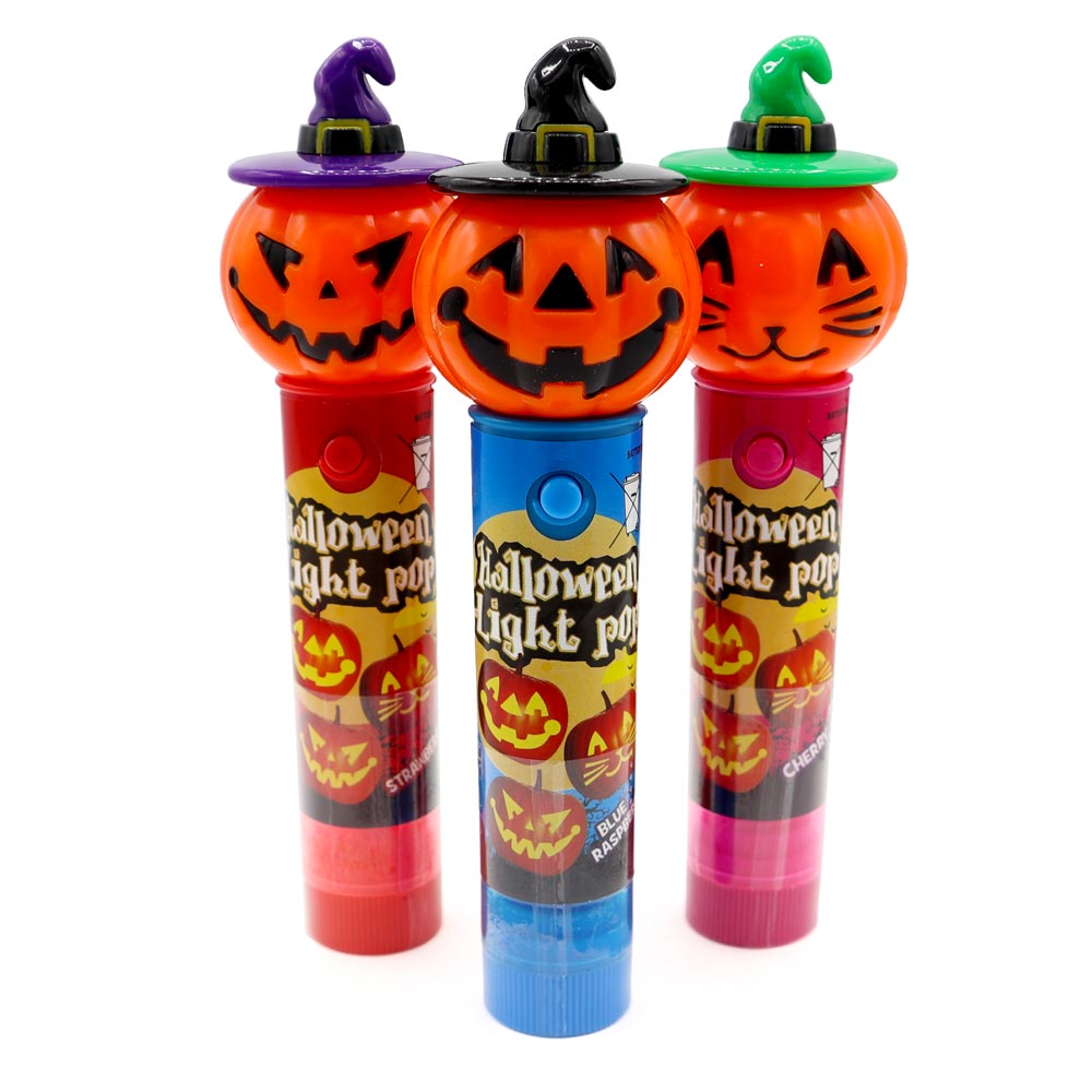 Candy Realms Halloween Pumpkin Light Pop 11g - 12 Count