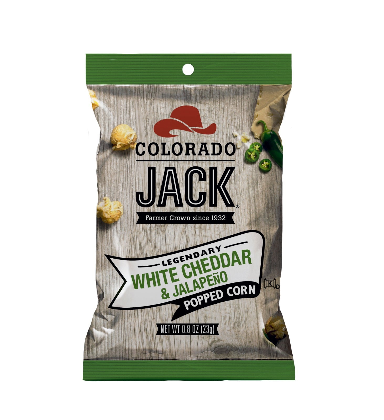 Colorado Jack White Cheddar & Jalapeno USA Popcorn 2oz - 6 Count *28/07/24 DATED*