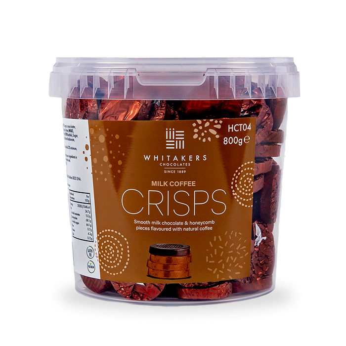 Whitakers Milk Chocolate Coffee Honeycomb Crisps - 800g