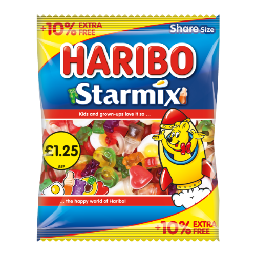 Haribo Starmix PM £1.25 + 10% Free - 12x154g