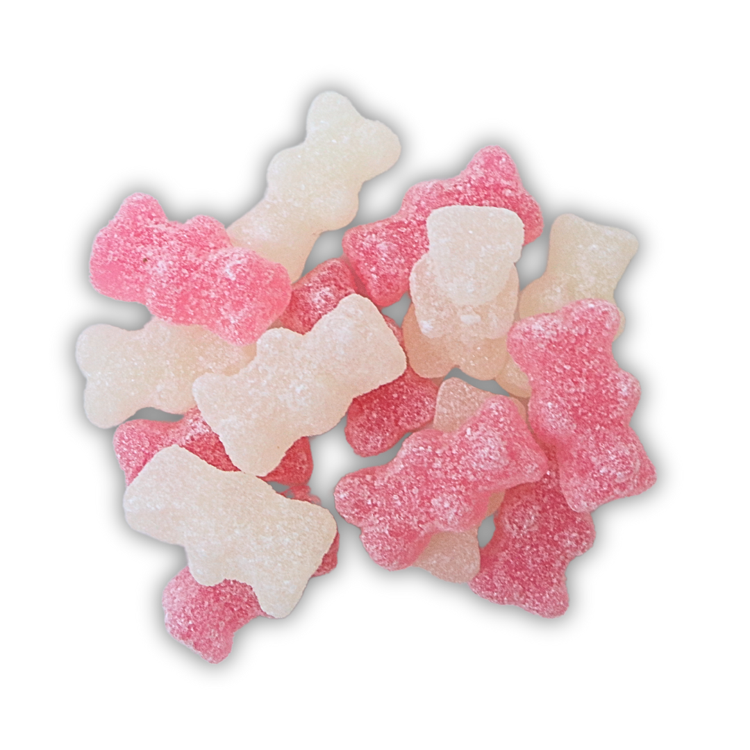 Candycrave Vegan Sugared Pink & White Bears - 2kg