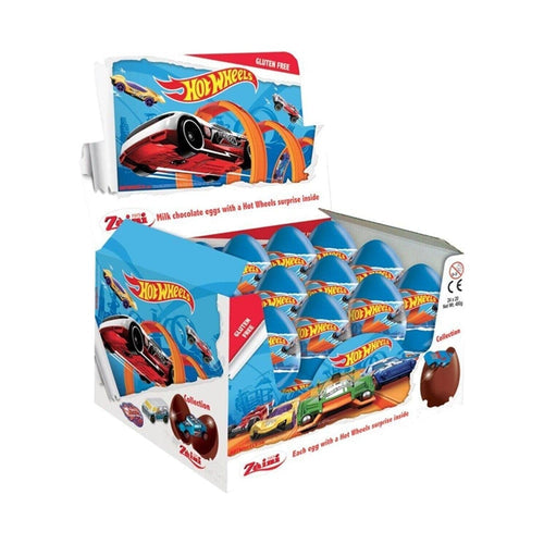 Chocolate Hot Wheels Surprise Eggs - 24 Count