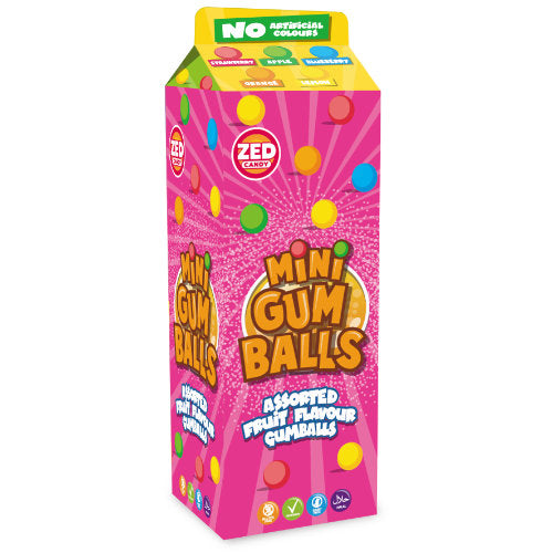 Zed Candy Mini Gumball 400g Carton