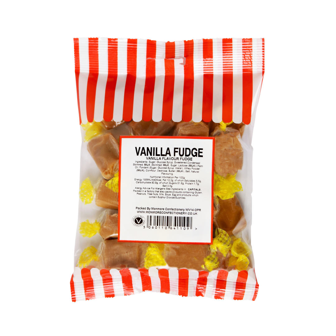 Pre-Packed Traditional Vanilla Fudge 140g - 24 Count