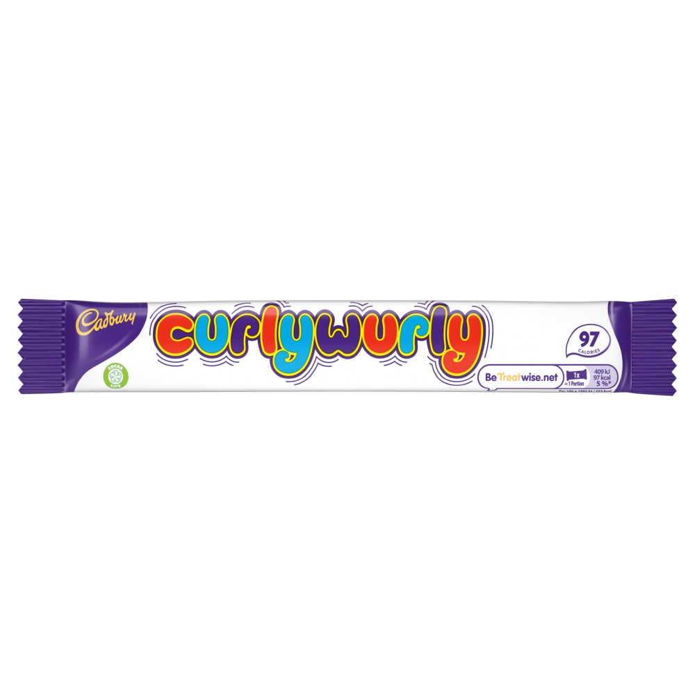 Cadbury Curly Wurly Chocolate Bar 21.8g - 48 Count