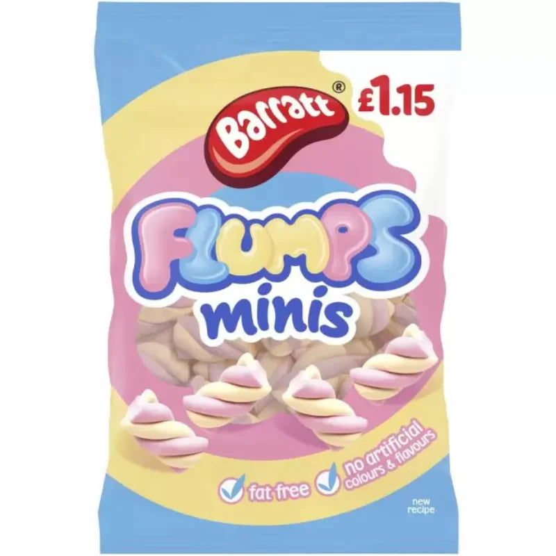 Barratt Flumps Minis Bag 120g PMP £1.15 - 12 Count