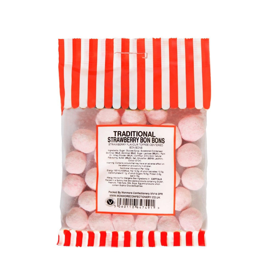 Pre-Packed Traditional Strawberry Bon Bons 140g - 24 Count