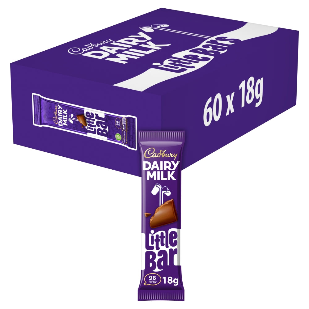 Cadbury Dairy Milk Little Bar Chocolate Bar 18g - 60 Count