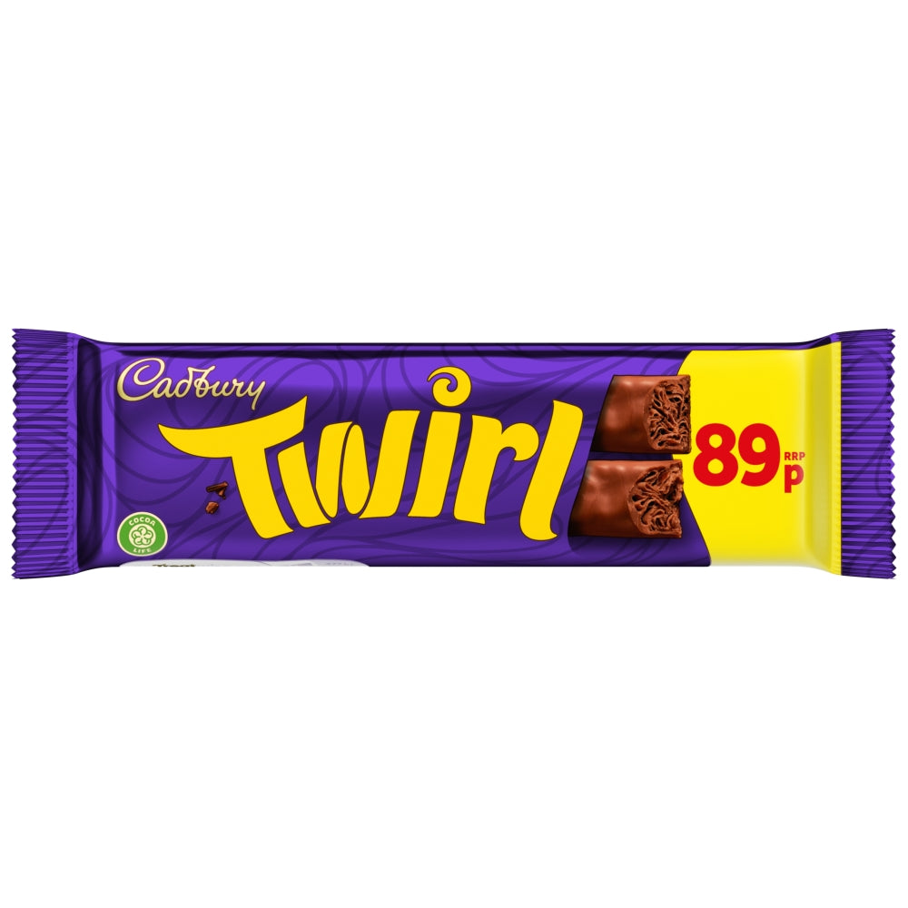 Cadbury Twirl Chocolate 43g PMP 89p - 48 Count