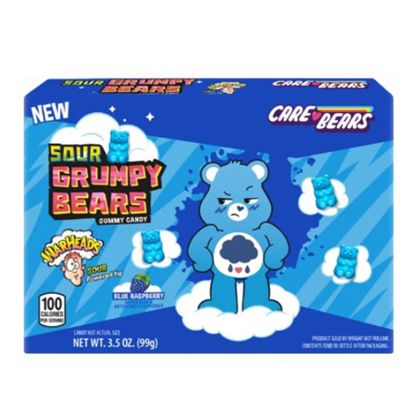 Warheads Sour Grumpy Bears Theatre Box 99g - 12 Count