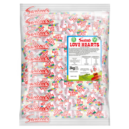 Swizzels Matlow Mini Love Hearts Rolls - 3kg