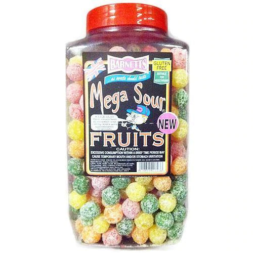 Barnetts Mega Sour Fruits - 3kg