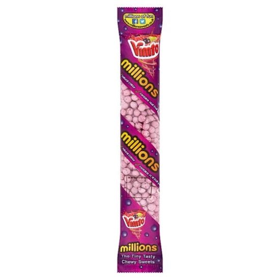 Millions Vimto Candy Tubes - 12 Count