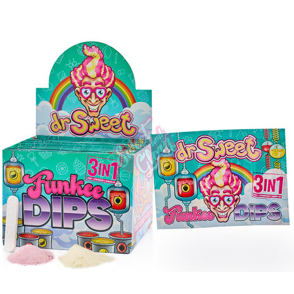 Dr Sweet Funkee Dips 28g - 24 Count