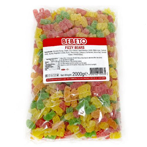 Bebeto Halal Fizzy Bears - 2kg