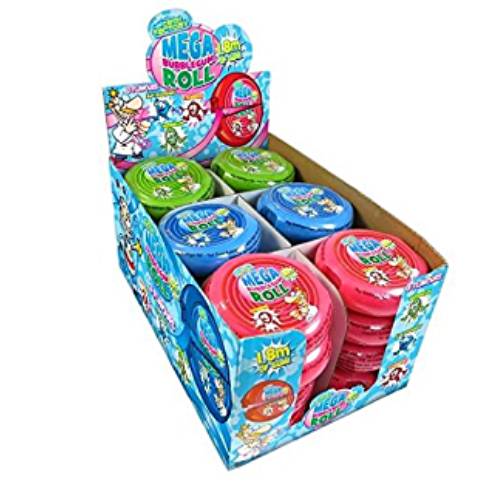 Crazy Candy Factory Mega Bubblegum Roll - 24 Count